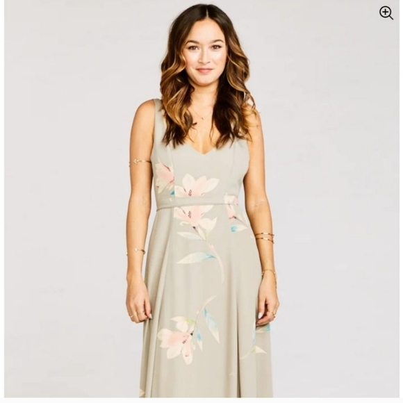 Show Me Your Mumu, Jenn Maxi Dress in Lily Showers,Grey Size X-Small - Picture 11 of 11